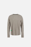 Long Sleeve Waffle Tee, Stone Grey