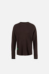 Long Sleeve Waffle Tee, Umber