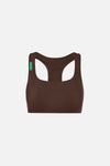 Medium Support Racer-Back Bra, Umber